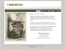 Tablet Screenshot of mendoncapital.com